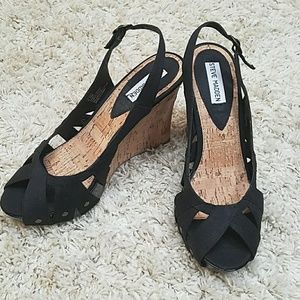 Steve Madden Cork Wedge Sandals